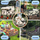 Collapsible Folding Wagon, Heavy Duty Utility Wagon Cart Foldable Collapsible Wagon With All-Terrain Wheels Outdoor Camping Garden Cart