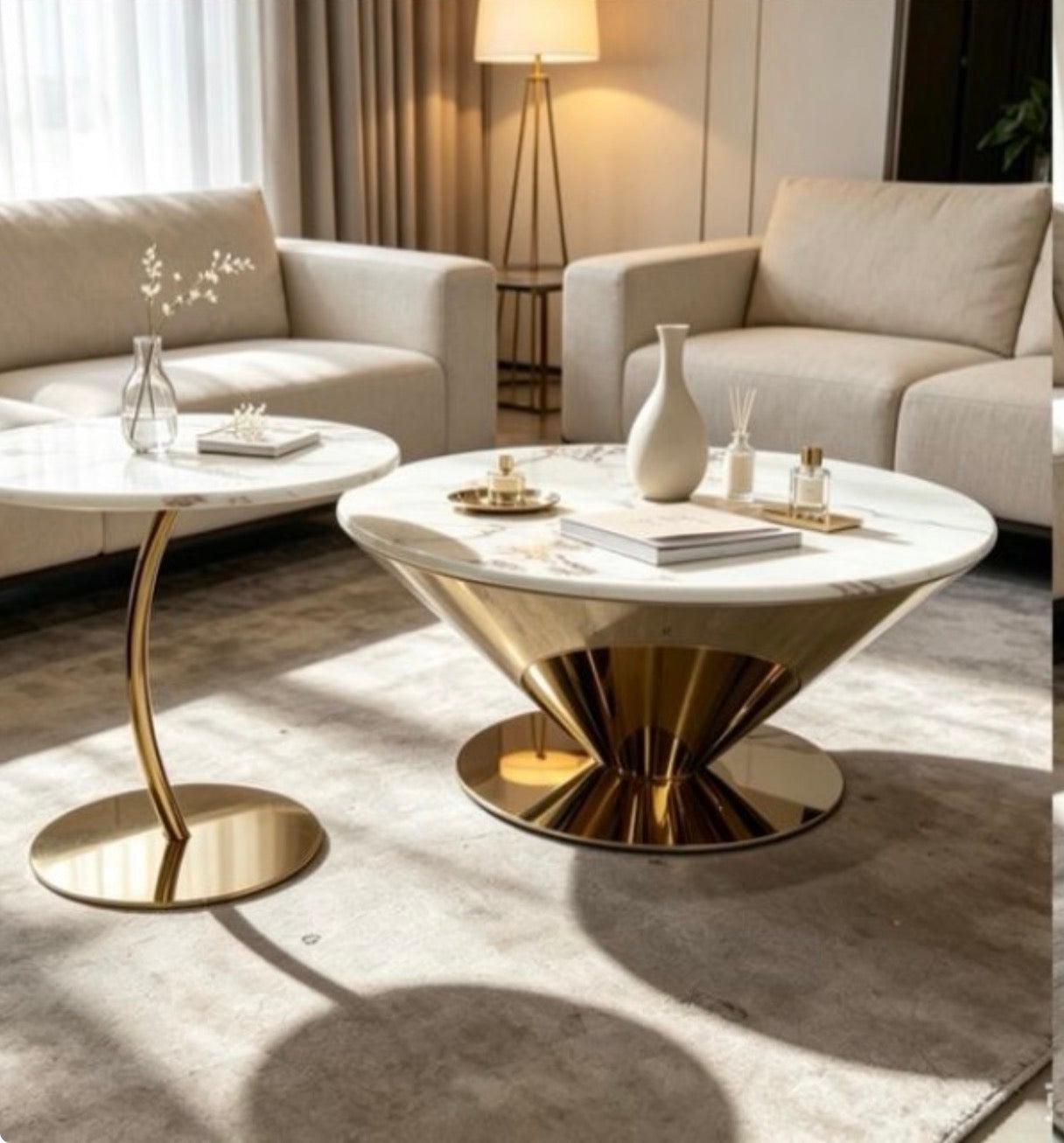 MFURN Sophia Contemporary Nesting Table 2pcSet-Various Colours
