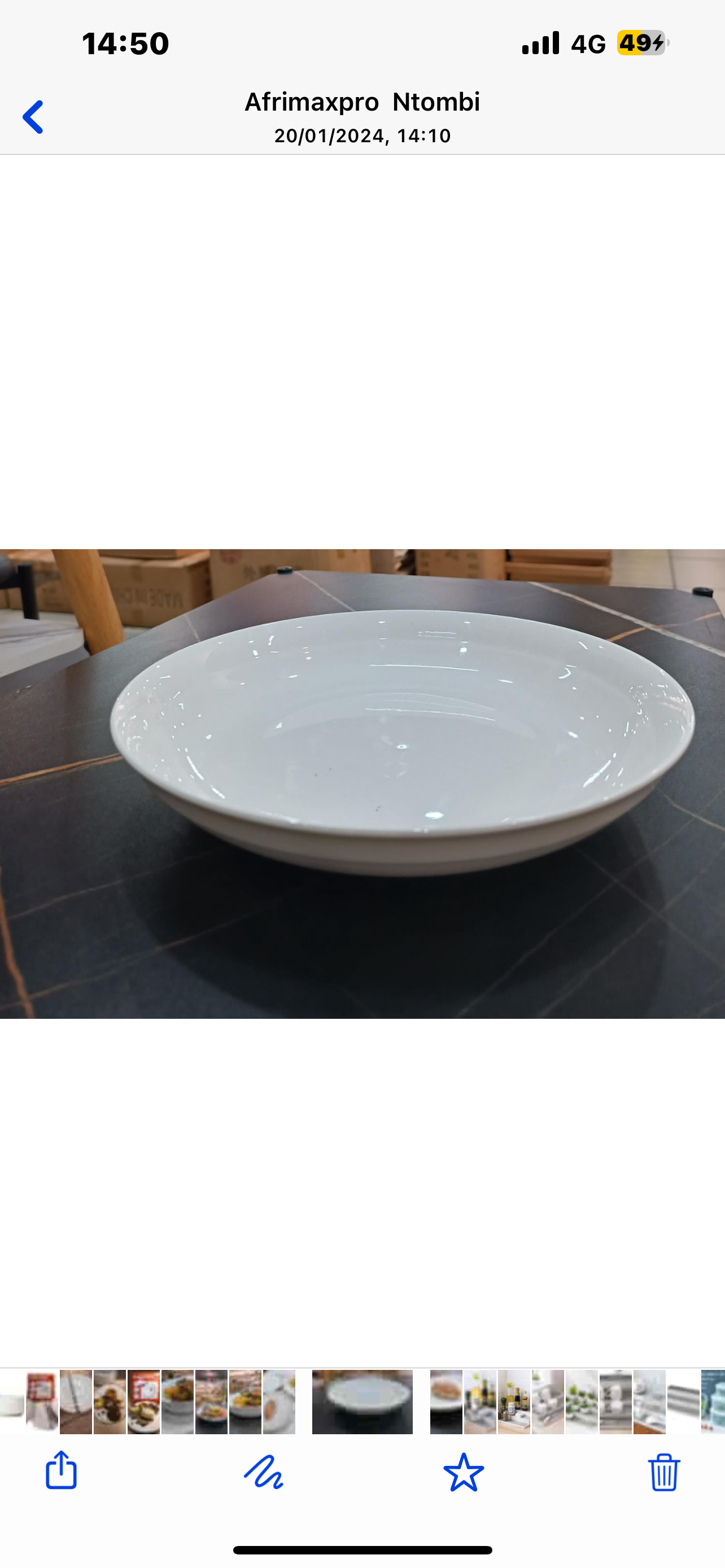 Ceramic Pasta Bowl Set 4pc