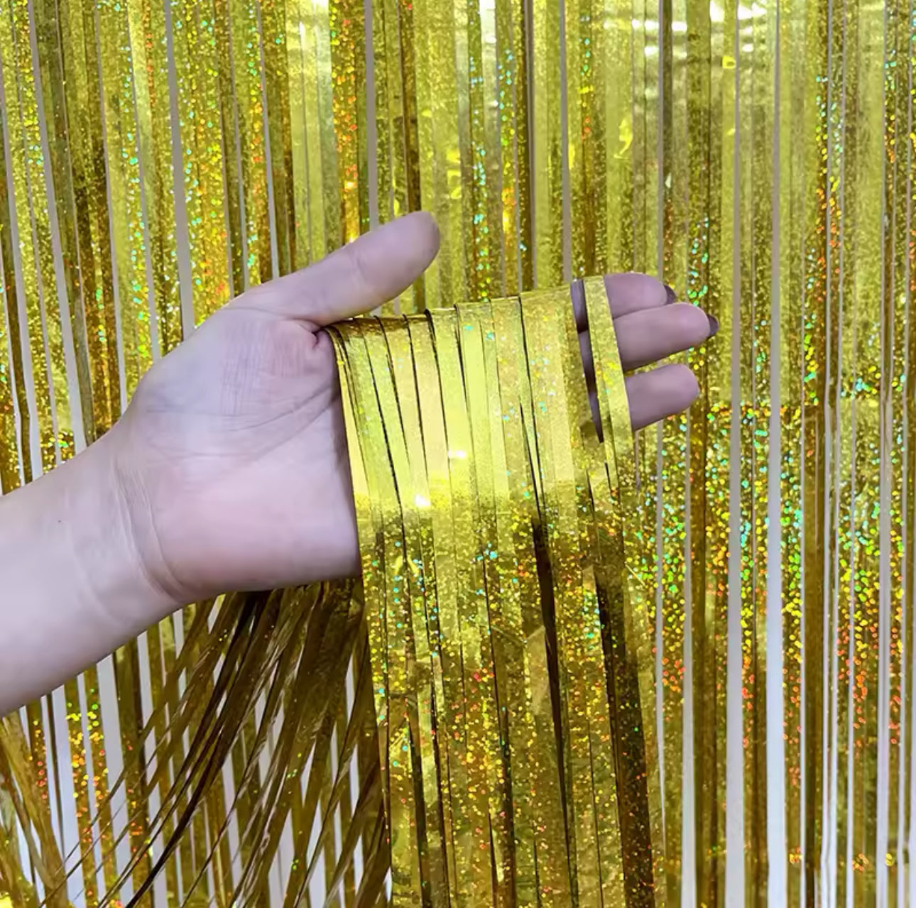 Holographic Rain Curtain Ribbon Birthday Party Wedding Decoration Handmade  - 2M