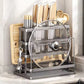 MHome Wall-Mounted Multifunctional Kitchen Knife & Pot Lid Rack