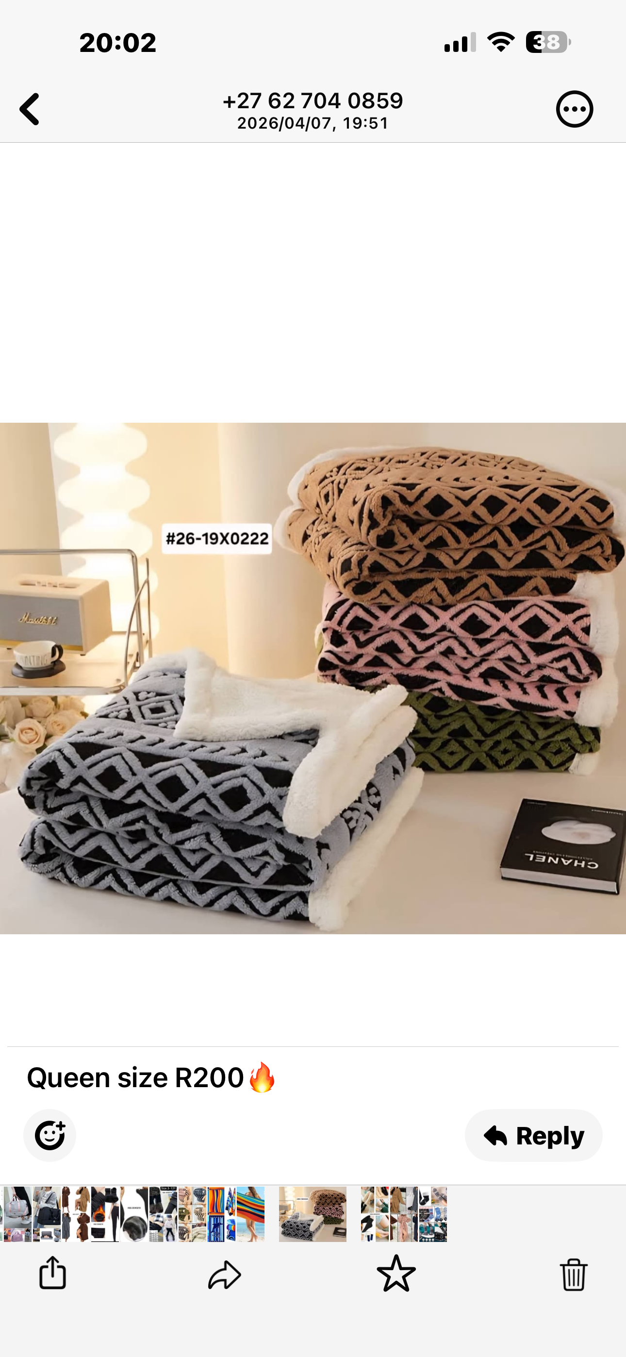 MHome Premium Winter Blankets Queen- Various Colours