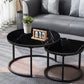 MFURN Round Nesting Table Set 2pc Sintered Top-Various Colours