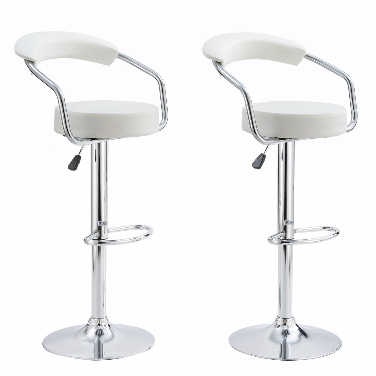 MFURN Nicole Modern Height Adjustable Counter Stools 2pc Set