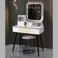 MFurn Minimalist Dressing Table with LED lights - chair set