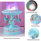 Carousel Music Box Starry Sky Projector Lamp European Wrapped Rocking Horse Music Box Christmas Children's Day Birthday Gift
