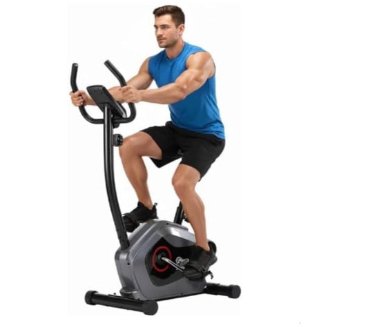 Pro-Sportz Upright Fitness Exercise Bike with Electromagnetic Resistance, Home Gym Cardio Training