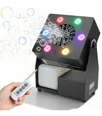 MTech Bubble Machine with RGB Stage Light-DMX Party