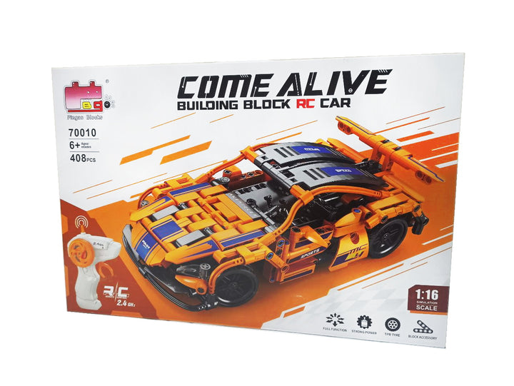 Building Block Speed Sports Car Remote Control Toy 408pc