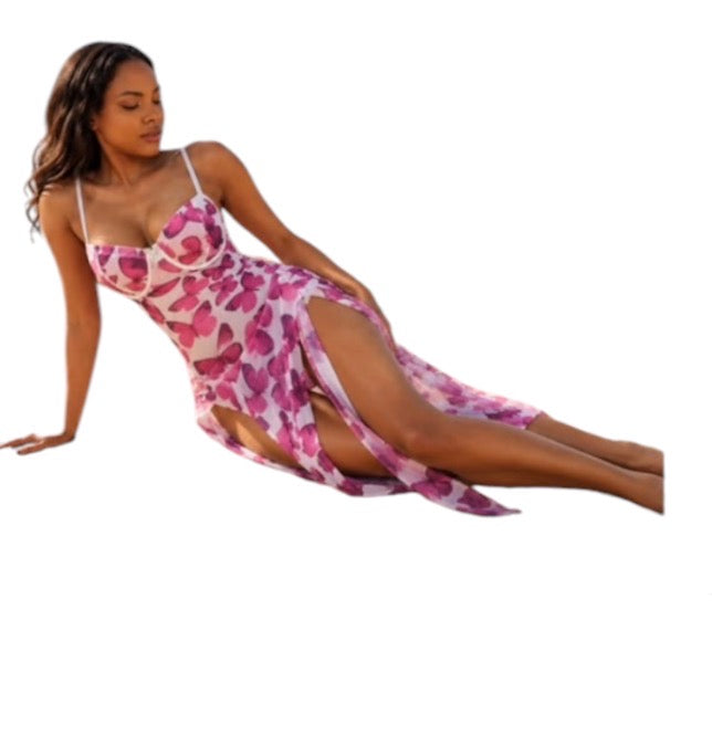 Ladies Floral Maxi Dress-Various Colours