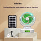 Solar Fan With Multifunction Light