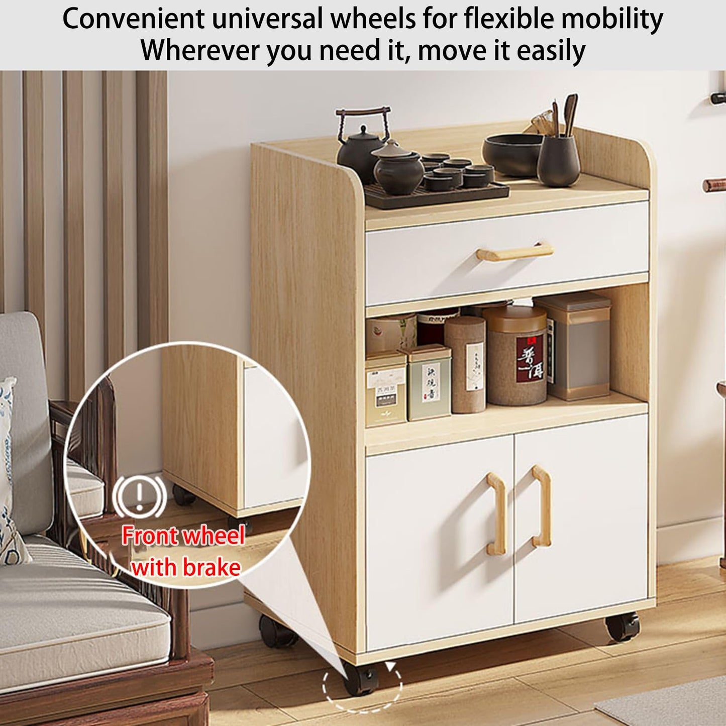 MFURN Side Cabinet Locker Nordic Living Room Wall Side Cabinet Modern Minimalist Kitchen Cabinet Storage