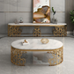 MFURN Elegant Marble Top Coffee Table
