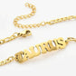 Zodiac Sign Name Bracelet 18K Gold Plated