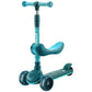 Scooters for Kids, Folding Scooters for Kids, Adjustable Height Scooter for Boys Girls, Kids Scooter with LED Lights and Built-in Music Player 2 in 1 Kick Scooter