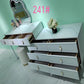 Luxury Designer Dressing Table Vanity with LED & Mirror Inc Stool