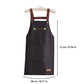 Kitchen Apron Sleeveless Waterproof Hand-wiping Cooking Baking Home Chef Aprons With Pockets Waiter Pinafore Logo Design Custom