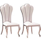 Modern Dining Chairs | Leatherette Dining Room Chairs with Stainless Steel Legs