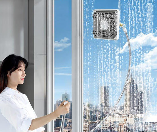 BELLHOWELL WindowCleaning Tool for Safely and Easily Cleaning Exterior Glass on Apartments and Tall Buildings,Double Sided Outside Window Cleaner Tool