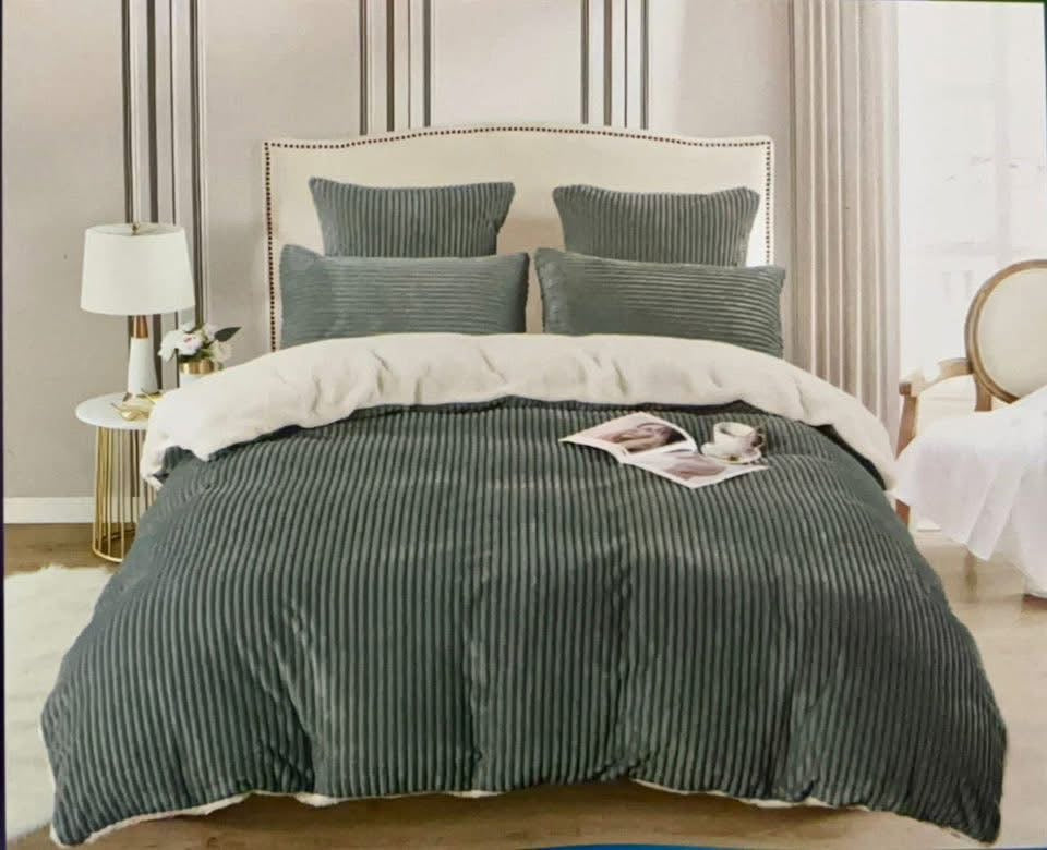 MHome 5pc Corduroy Comforter Set-Various Colours