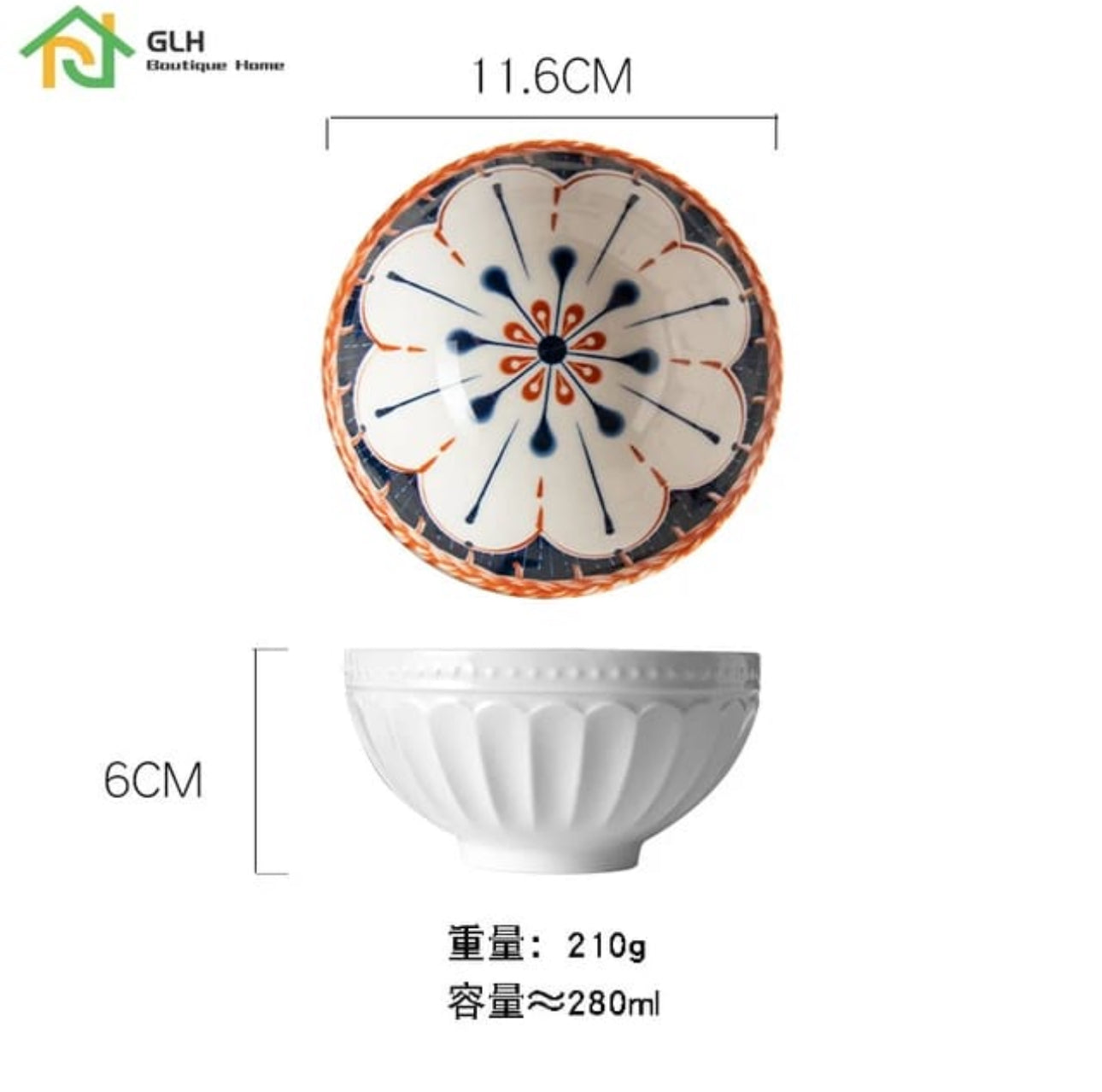 Japanese Rice Bowl Set 4pc