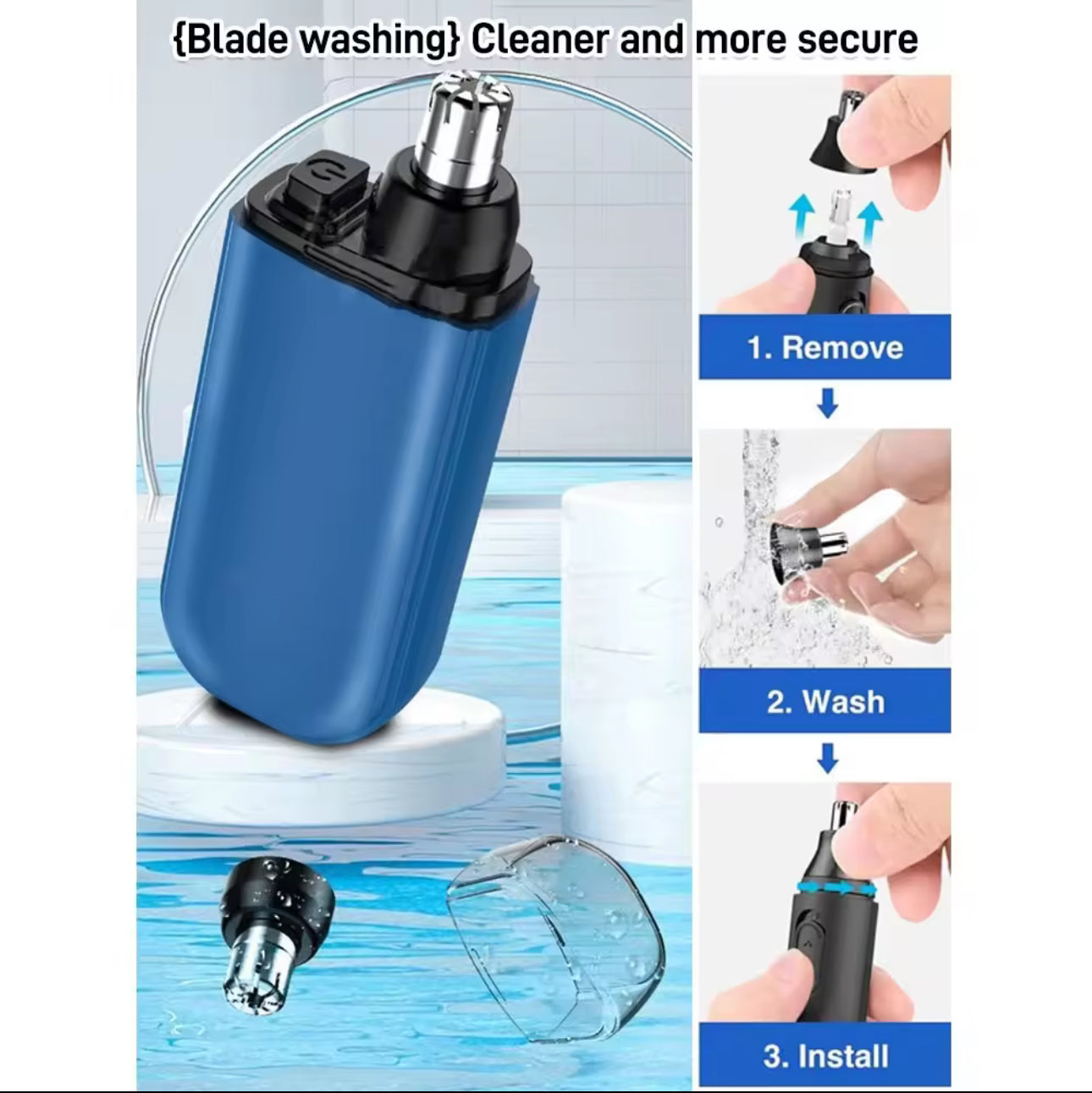 Double Edged Head Electric Nose Hair Trimmer