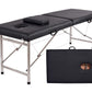 Massage Table Portable Massage Bed, 2 Folding Lightweight Salon Spa Tattoo Bed Height Adjustable with Carrying Bag & Stainless Steel Leg