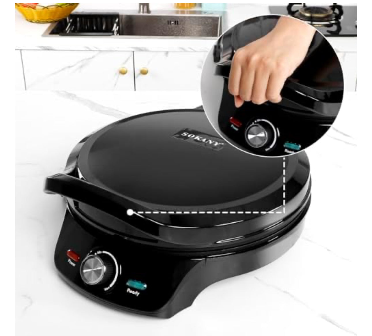 SOKANY Electric Pizza Maker 2000w.