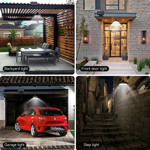 Solar LED Pendant Lamp Set 2pc