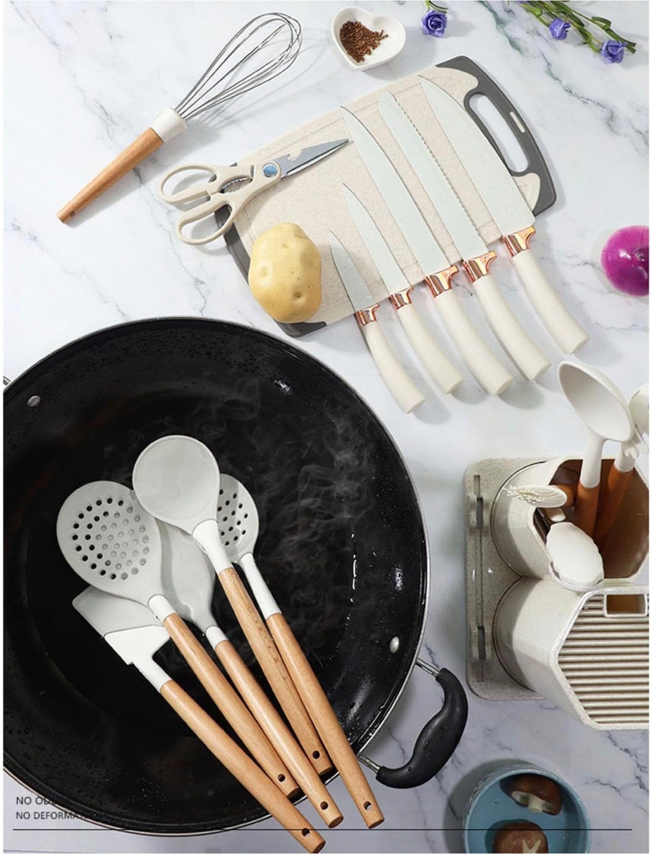 Kitchen Knife & Utensil Set 18pcs