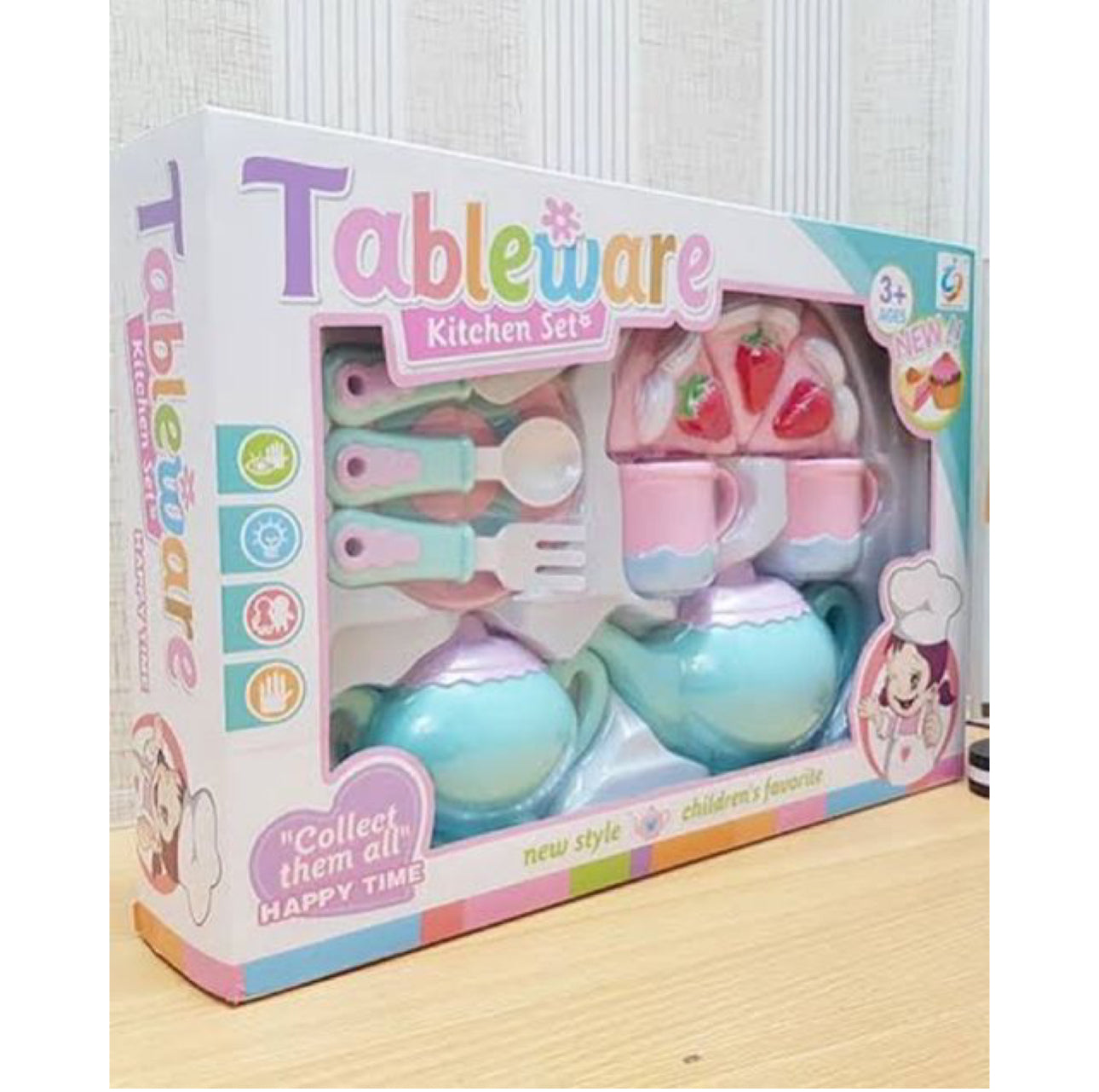 Pretend Play Tea Set for Little Girls
