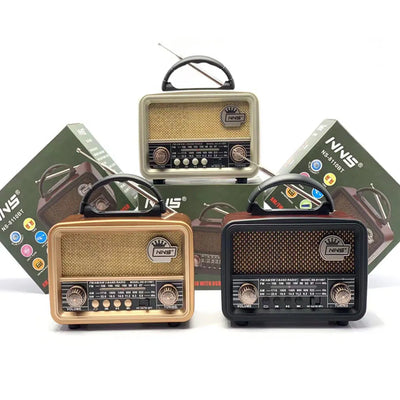 MTech Rechargeable Retro FM Radio-Various Options