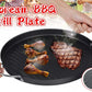30cm Non-Stick Korean BBQ Grill Pan – Smokeless Round Frying Plate for Gas Stove & Outdoor Grilling