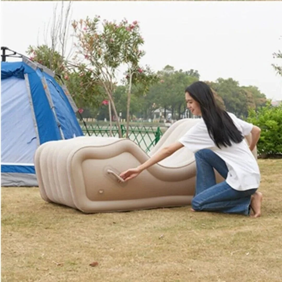 MHome Sensual Curv Inflatable Multifunctional Love Seat Sofa