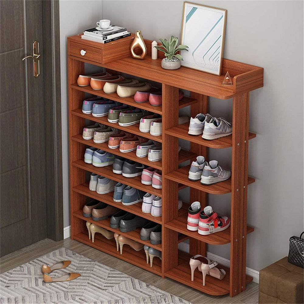 MFURN 7 Tier Multi-Layer Shoe Stand With Cabinet Shelf