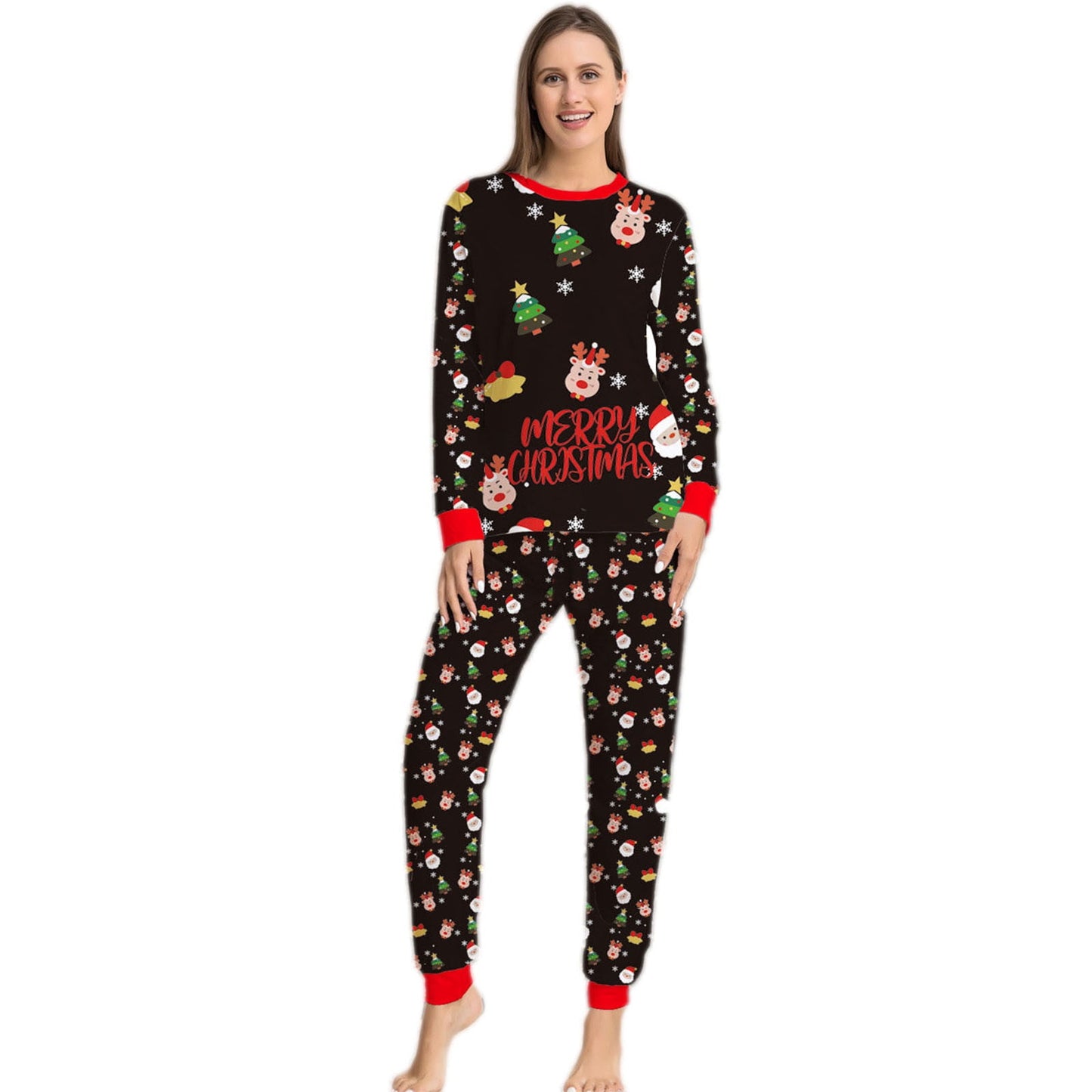 Family Christmas Pyjamas Set Christmas Cute Print Pajamas Festival Party Holiday Sleepwear Nightwear for Women Men Boys & Girls- Various Options