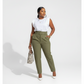 Ladies High Waisted Formal Ankle Trousers-Various Colours