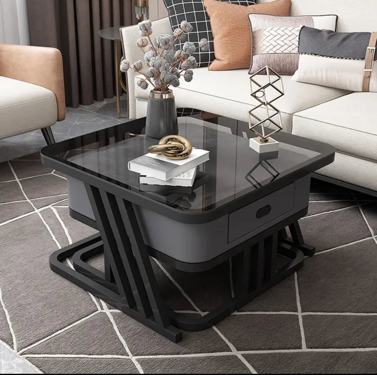 Luxury Modern Coffee Table Nesting Set 2pc - Various Colours