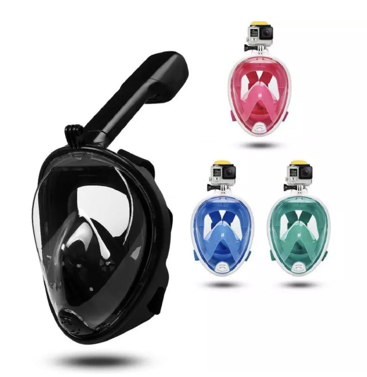 MHome Full Face Anti Fog Diving Mask With GoPro Mount - Various Options