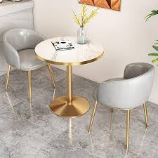 MFurn Modern Round Dining Table & Chair Set 3pc