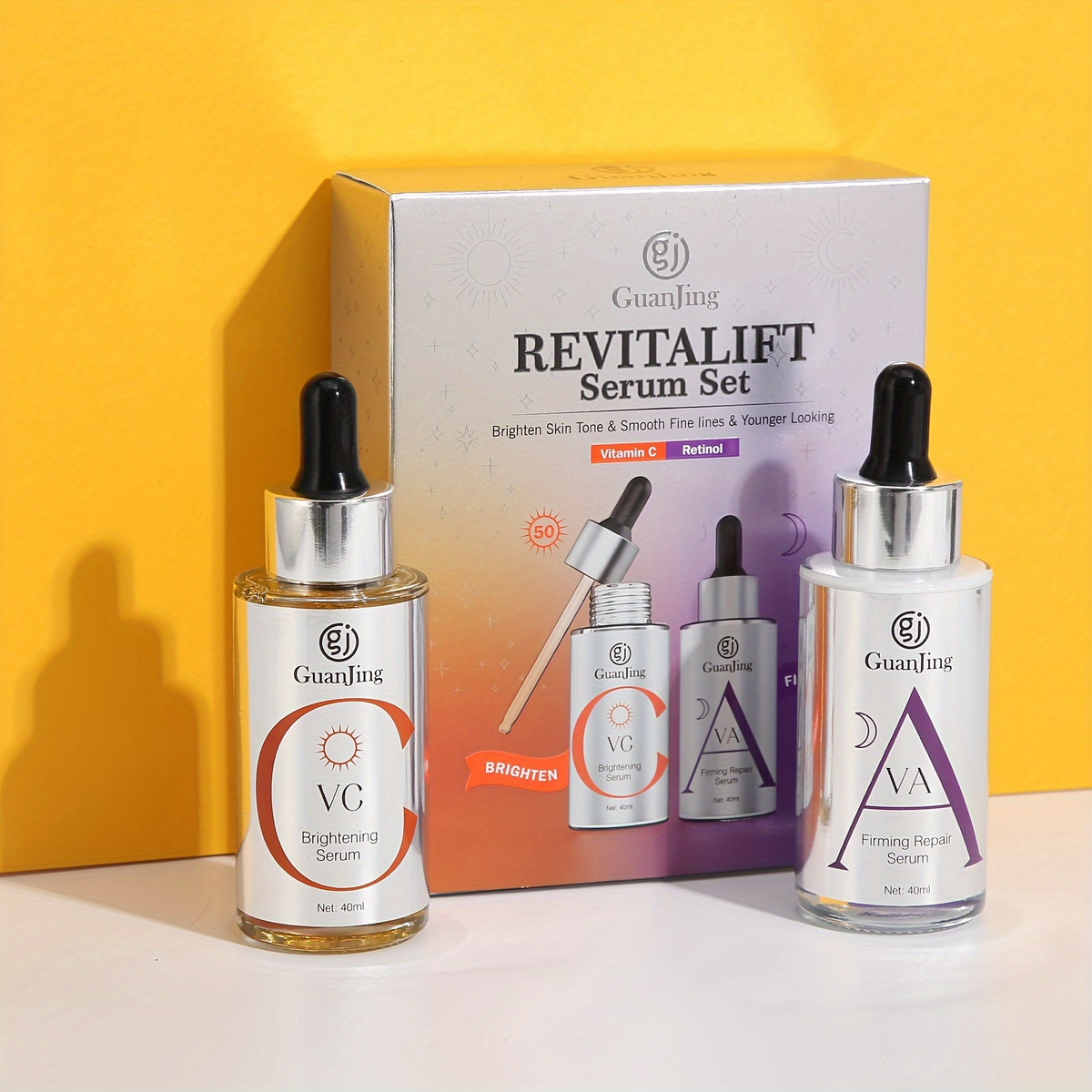 Guanjing Revitalift Brightening & Firming Serum Set 40ml + 40ml