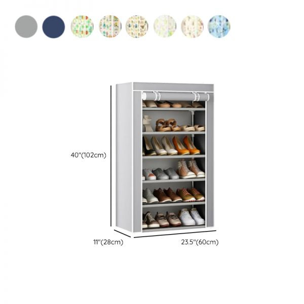 MHome 6-Layer Shoe Rack – Dustproof Organizer with Wide Shelves