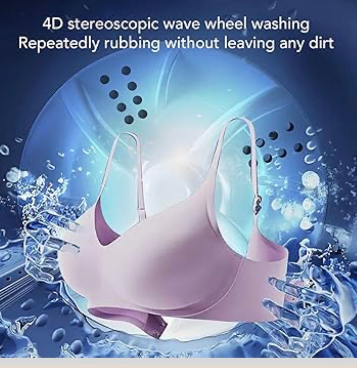 MTech Portable Washing Machine, Dual Tub Underwear Washer with Built in Drainage Pipe and Spin Dry for Travel Home Use