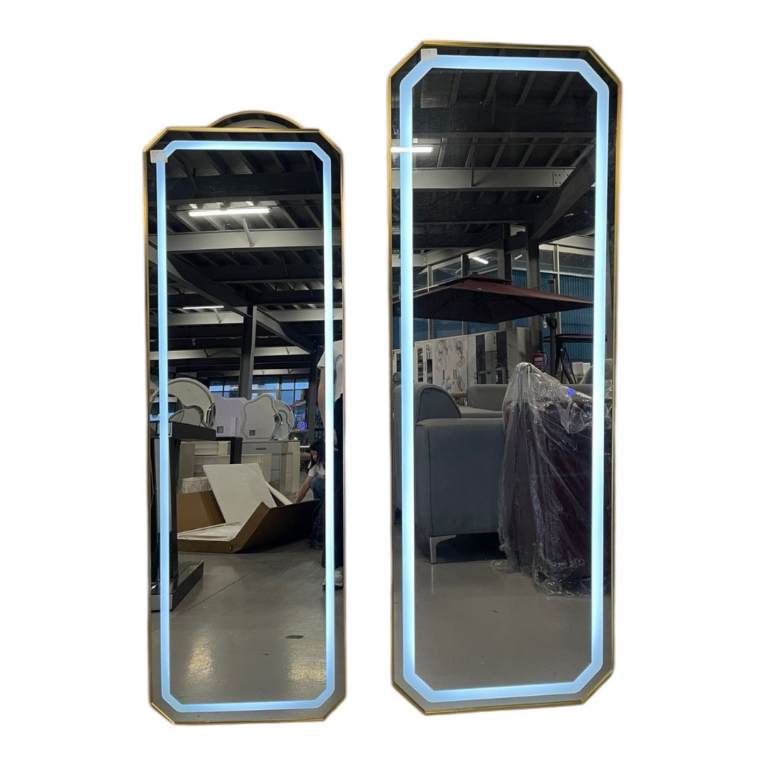 Rectangular Mirror With Integrated LED Light