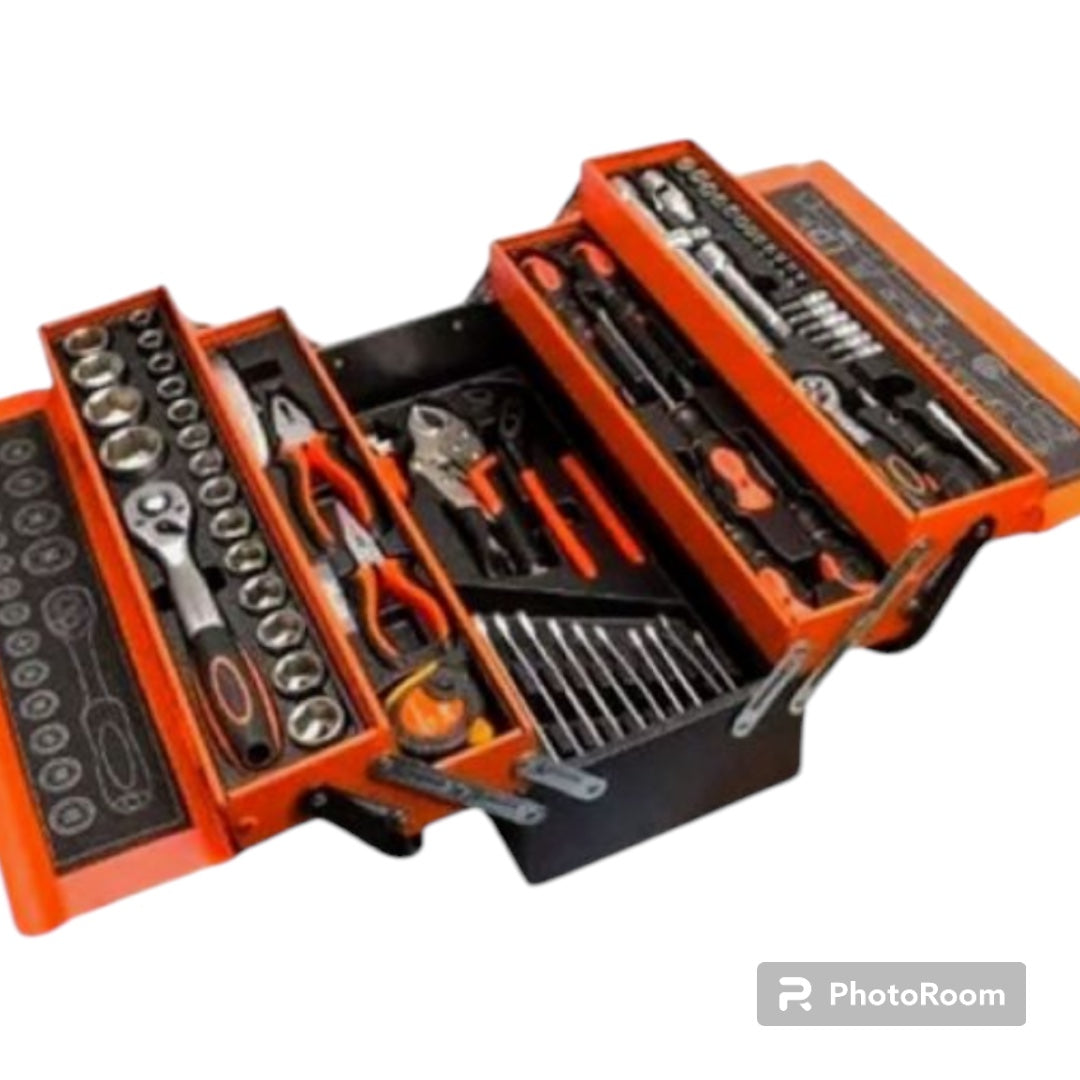 Tool Kit With Cantilever Metal Box 85pc Set