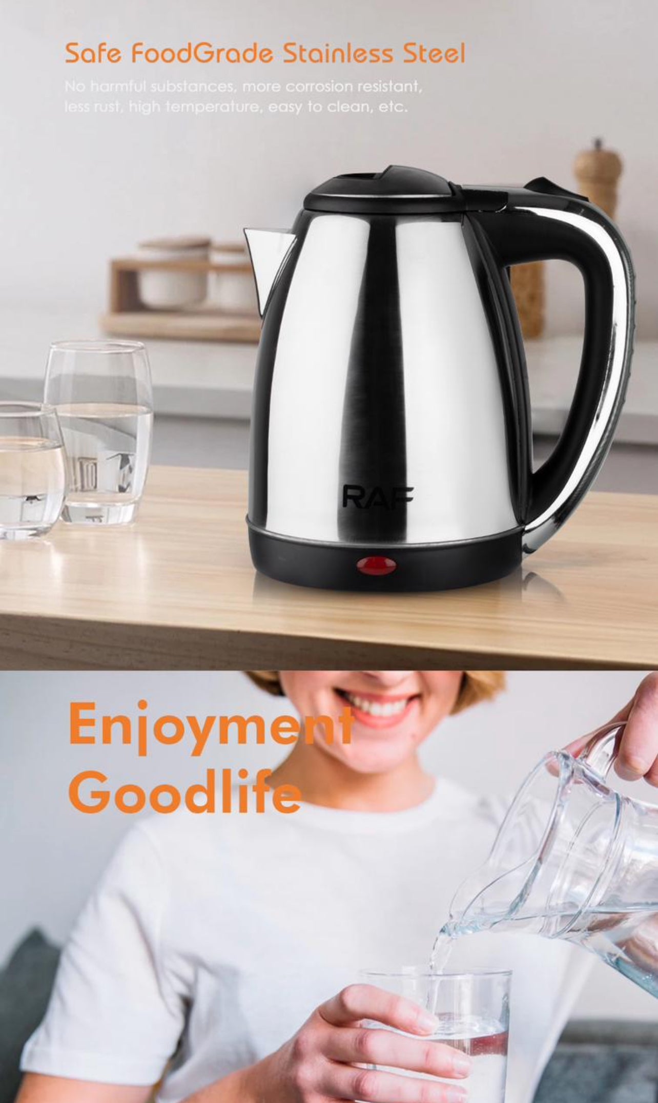 RAF Electric 2 Kettle In One