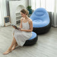 MHome Inflatable Lounge Chair for Adults with Foot Stool – Folding Portable Lazy Sofa