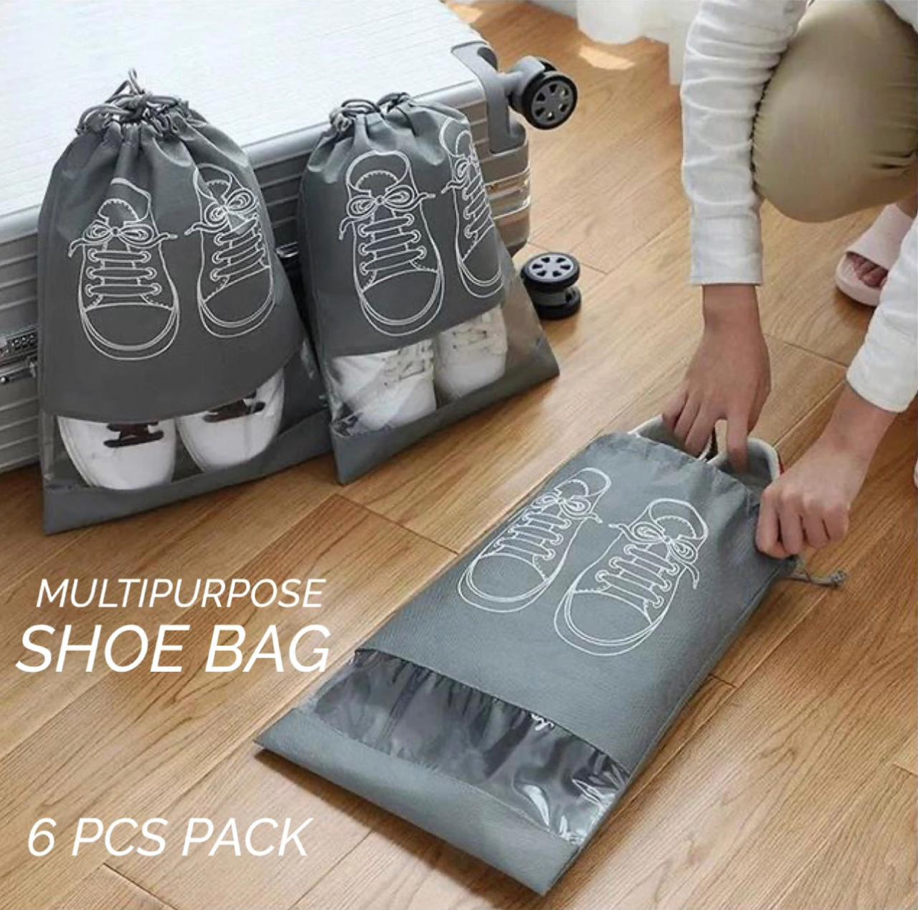 Multipurpose Shoe Bag 6pc Pack