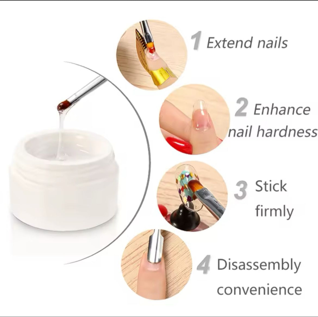 Sina Nail Extension Gel Acrylic 3pc