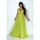 Ladies Pleated Sleeveless Maxi Dress-Various Colours